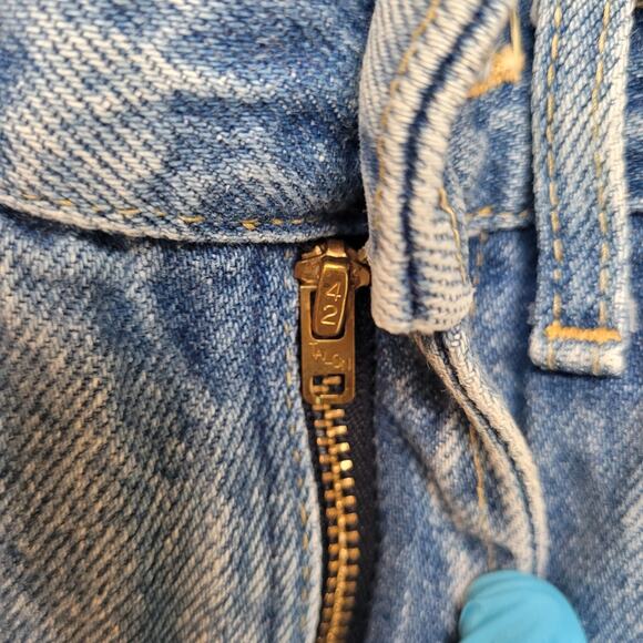 VTG 70s Lee Riders Jeans Mens 28x31 (Tagged 29x32) USA Union - Picture 4 of 9